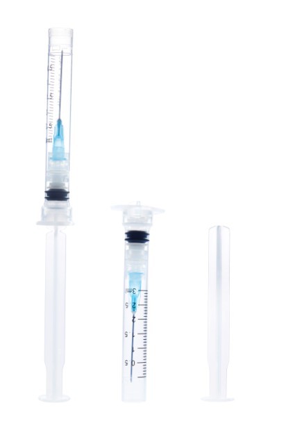 Sol-Ject Luer Lock Safety Syringe