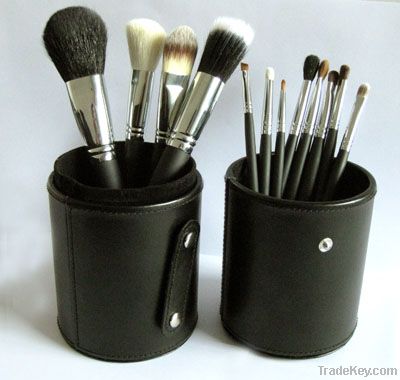 12pcs professional make up brush set with brush cup holder