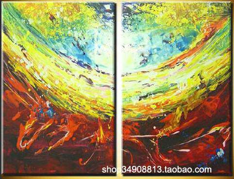 100% hand abstract oil paintings