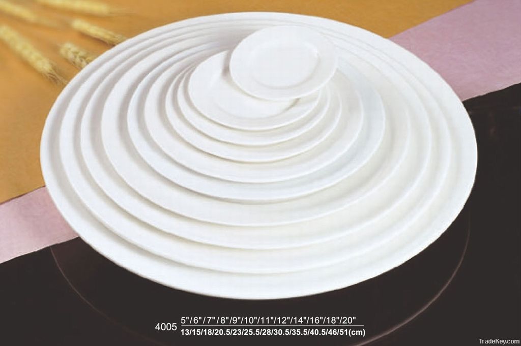 Round plate Hotel Porcelain ware