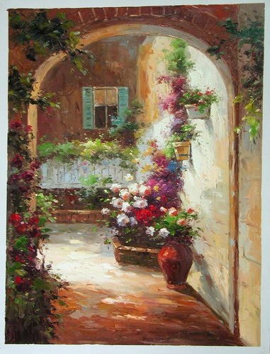 garden oil paintings