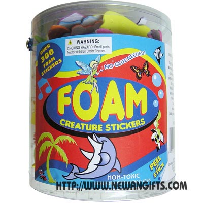 Over 300 Foam Creature Stickers