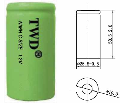 NIMH C size battery