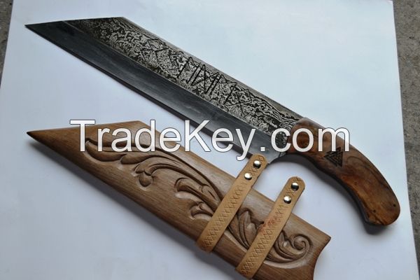 Handmade Damascus Steel Hunting Knives