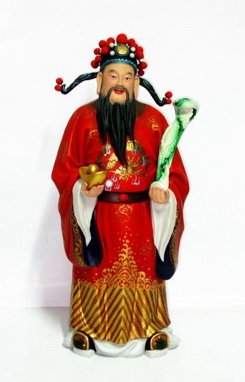 coloured clay figure zhang/three Jixing