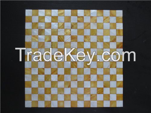 Unpolished fine tile piecing (bathroom mosaic)