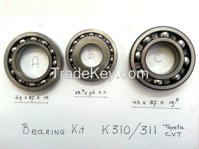 Bearing Kit for Toyota CVT Transmissions K310, K311, K312 and K313