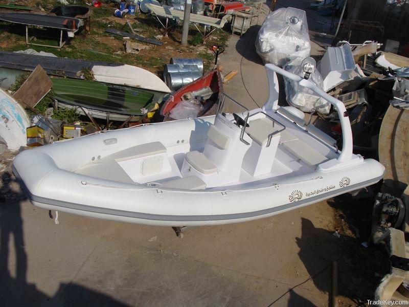 hypalone material 6.8m RIB boat