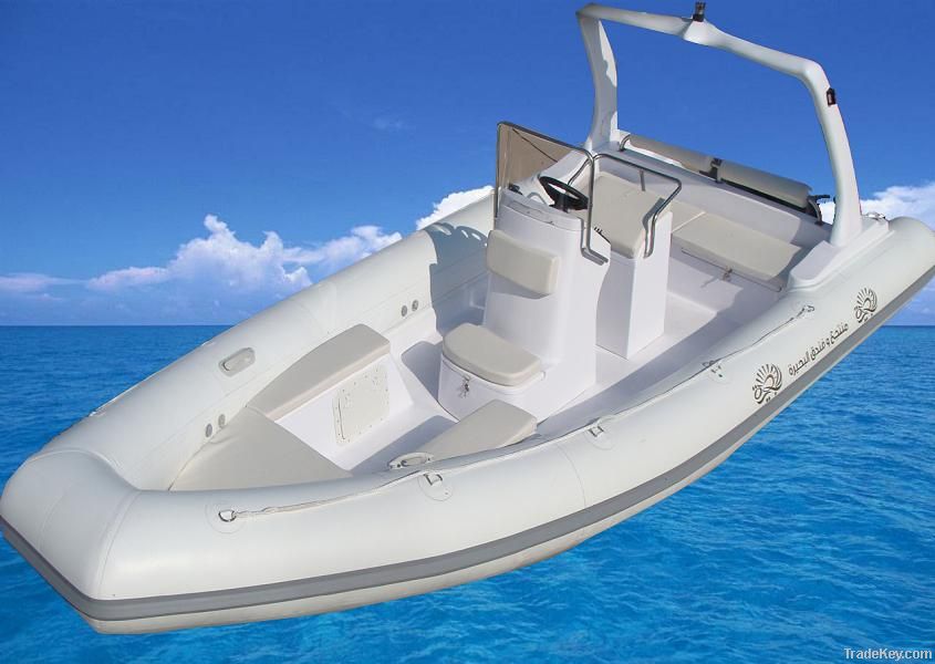 hypalone material 6.8m RIB boat