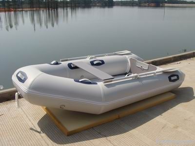 fiberglass floor rolled-up inflatable boat