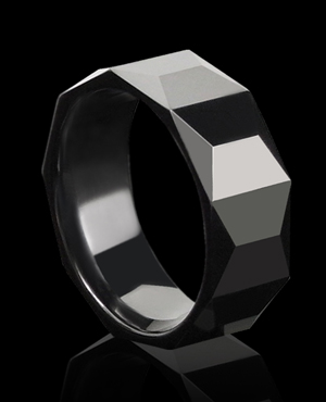 ceramic, titanium, tungsten  ring