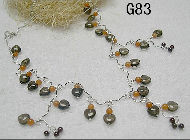 925 sterling silver Necklace with Stone