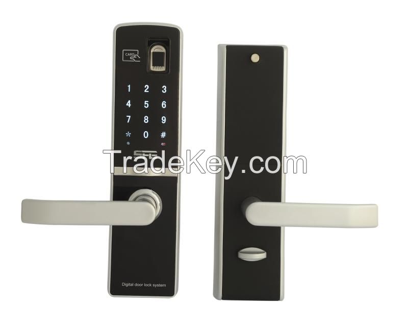 Stylish Biometric Fingerprint and RFID card Door Lock with Deadbolt S370