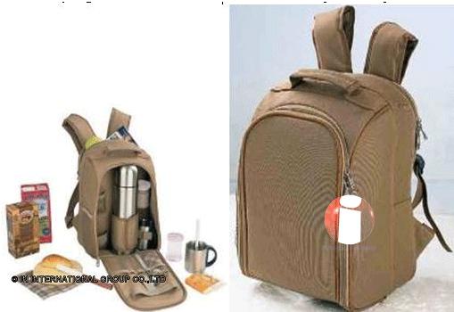 Picnic coffee backpack for 2 persons