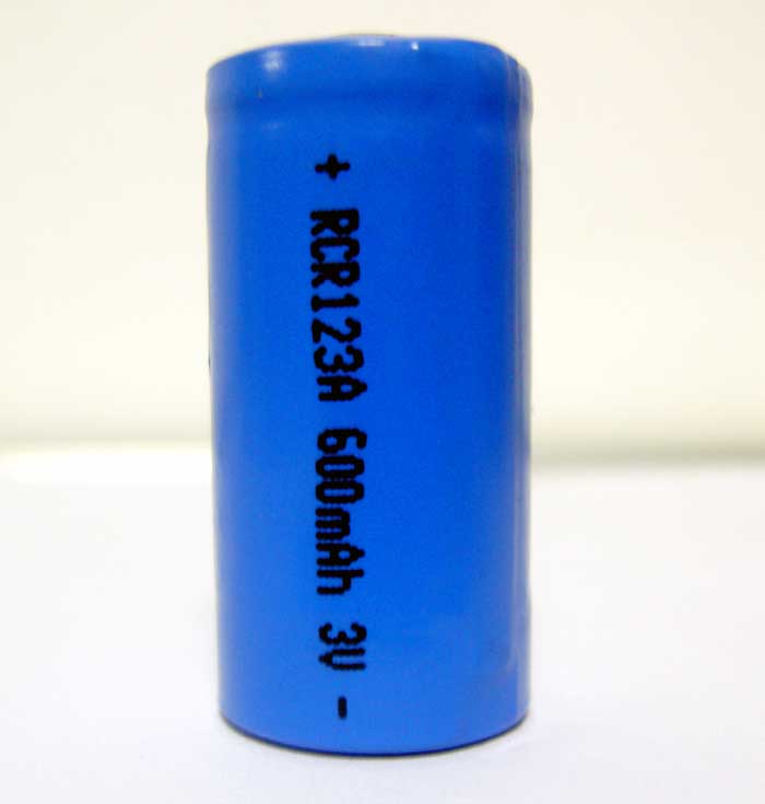 rechargeable CR123A battery