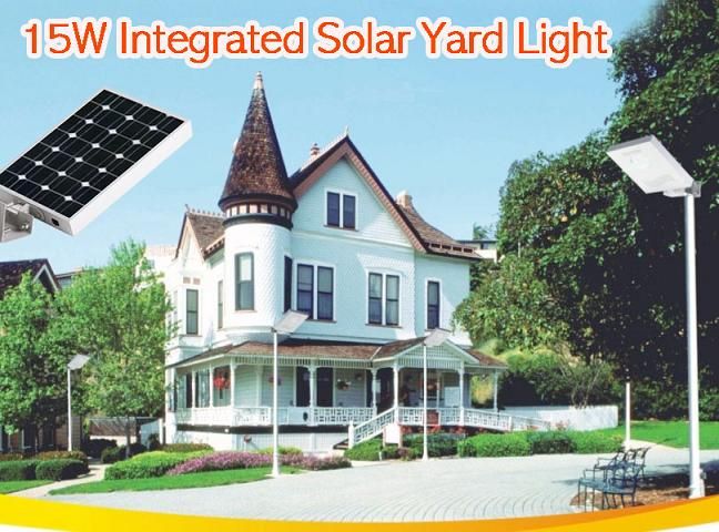 15W All-in-One Integrated Solar Street Light