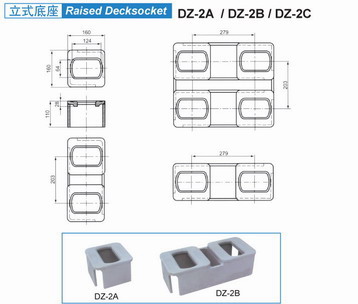 Raised decksocket