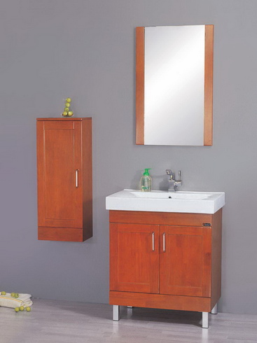 classical solid wood bathroom furniture set