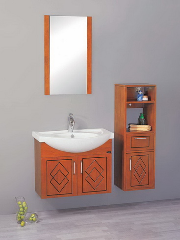 solid oak bathroom furniture vanity cabinet set