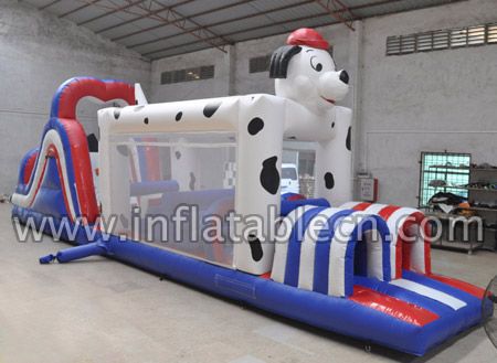 Inflatable Dalmatian Obstacle Course