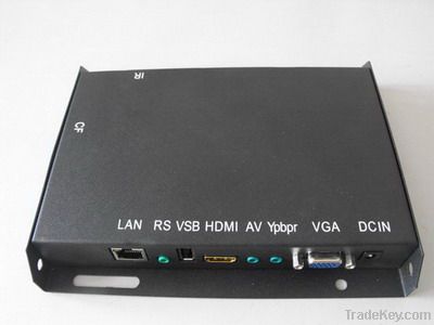 Network server control advertising player box with WIFI 3G STB