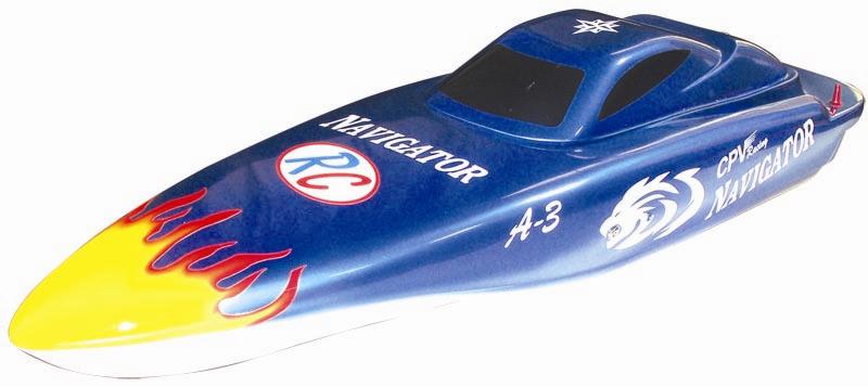 RC Boat Navigator 1300GP260(Blue) - RTR(Stick Transmitter)