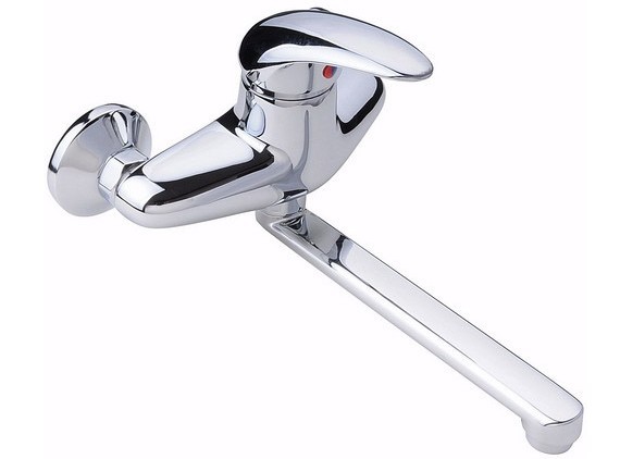 Single lever wall-mounted kitchen mixer