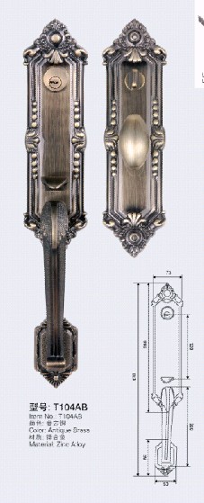 European Style Handle Mortise Lock