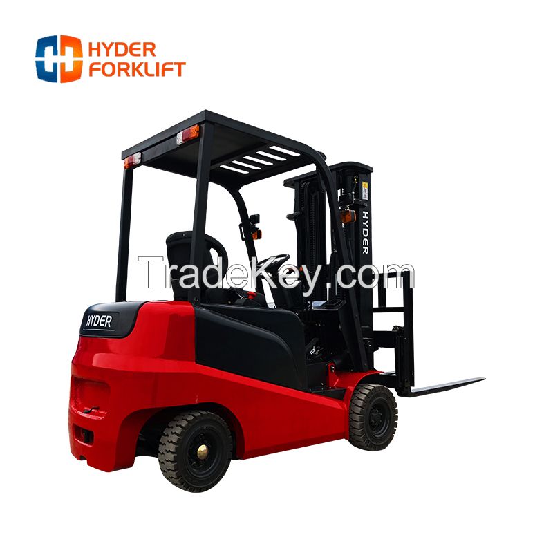 High quality electric forklift 2 ton, mini electr forklift, small forklift electr triplex 4.5m mast for container loading