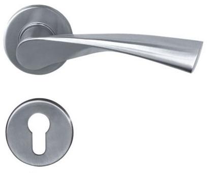Door handle, solid lever handle