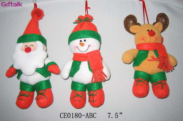 Santa/Snowman/Deer ornament