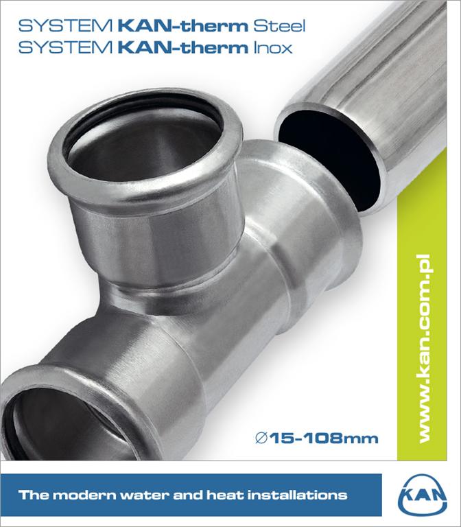 Stainless steel modern piping system - INOX