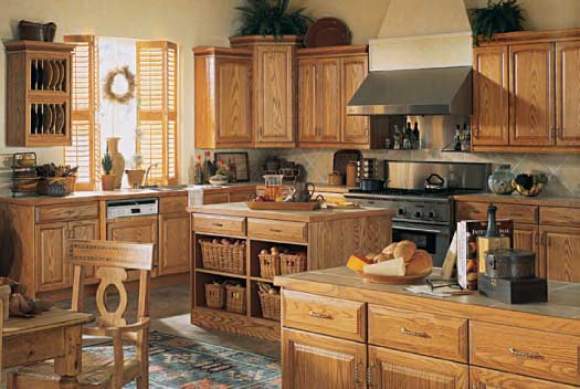 solid wood kitchen cabinet (oak)