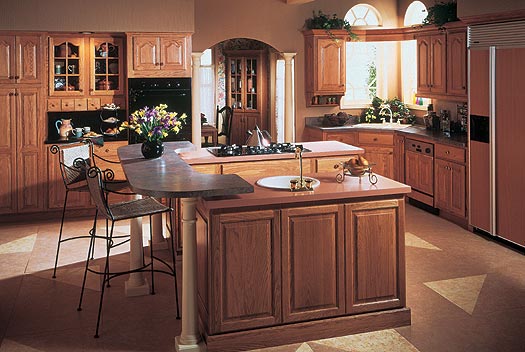 solid wood kitchen cabinet (oak)