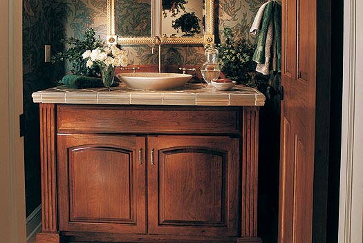 Solid Wood Bathroom Cabinet