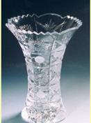 crystal and glass vase