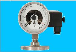 Electrical contact pressure gauge