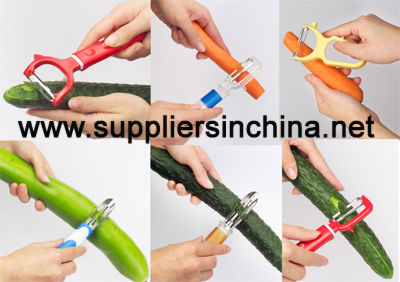 peeler, openner, fruit peeler, plastic peeler