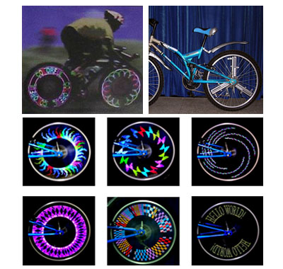 Bicycle spoke Light / Litespok/  LED Miraspokes / Bicycle safety light