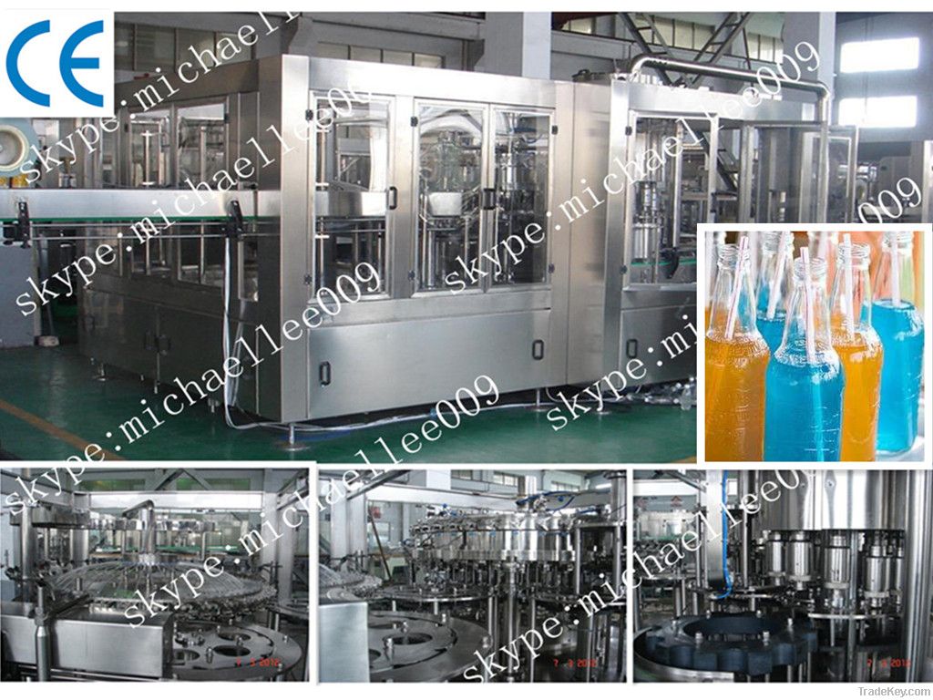 Automatic Glass Bottle Soft Drink Production Line