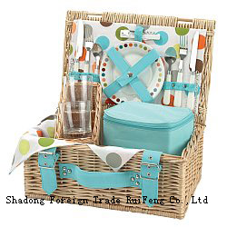 picnic willow basket for 2 persons-RF01-2002