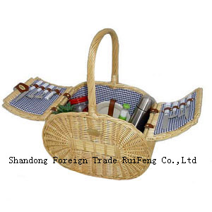 willow picnic basket for 2-RF01-2004