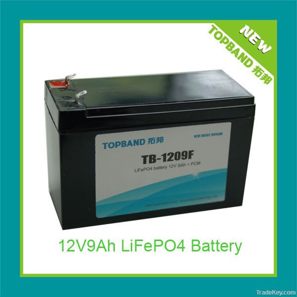 long lifecycle 12V9Ah li-ion emergency lighting battery+PCM