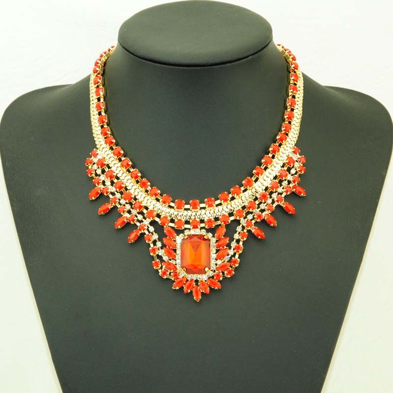 2014 NewHot-Sell Women Beaded Charm Necklaces 