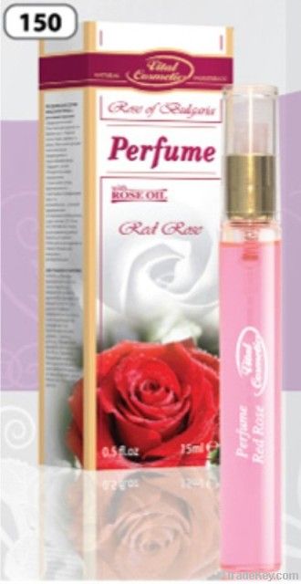 Ladies perfume red rose with rose oil