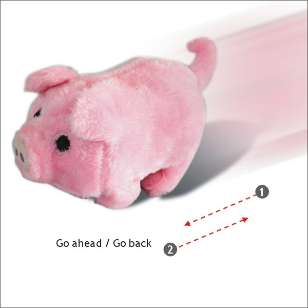 battery operated walking pig