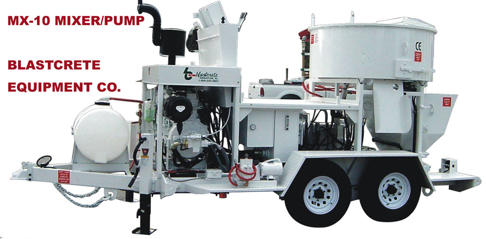 MX-10 Refractory spraying mixer/pump