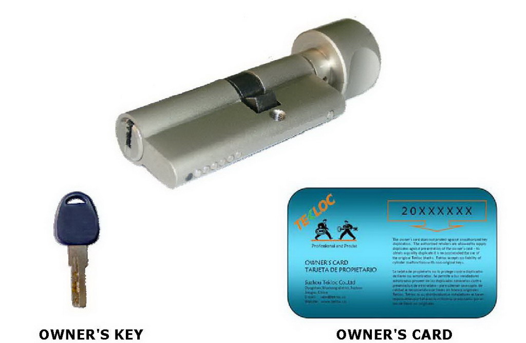 lock cylinder with knob and emergency release