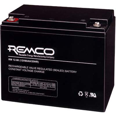 REMCO 12V80AH  Rechargeable Sealed Acid Batteries