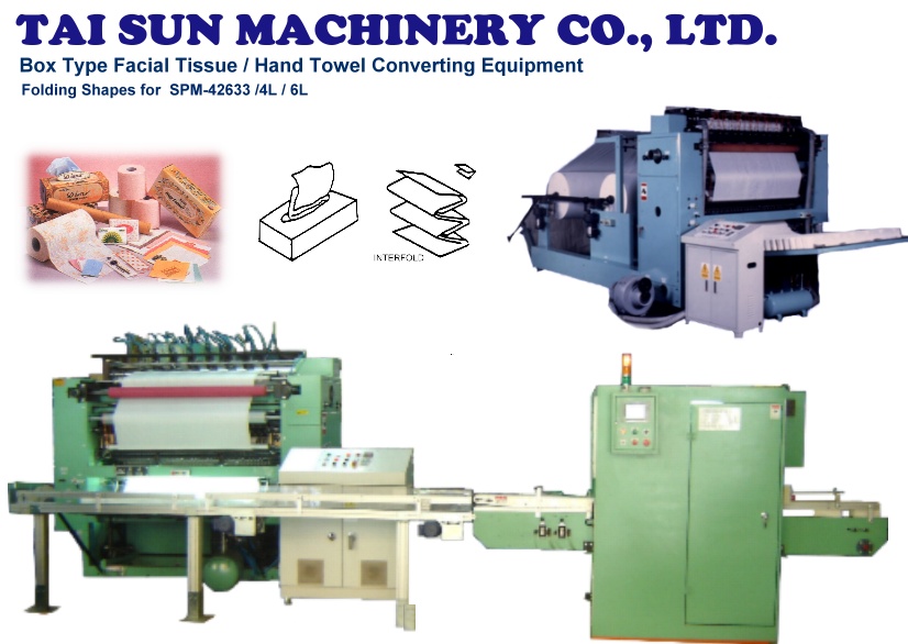 Facial tissue interfold machine